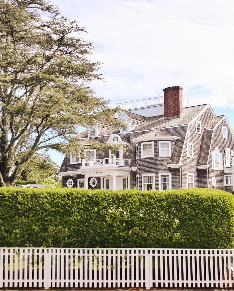 A "grey lady" on Cliff Road, Nantucket